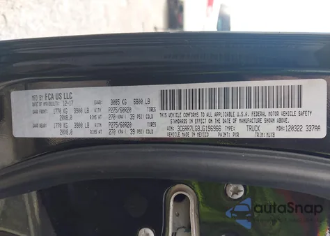 2018 Ram 1500 Big Horn 4X4 5'7 Box из США, поврежденный, VIN 3C6RR7LG8JG196966